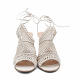 Gianvito Rossi 'Allyson' Woven Sandals - Women's 40