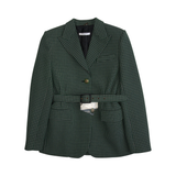 Givenchy Green Plaid Blazer - Women's 40