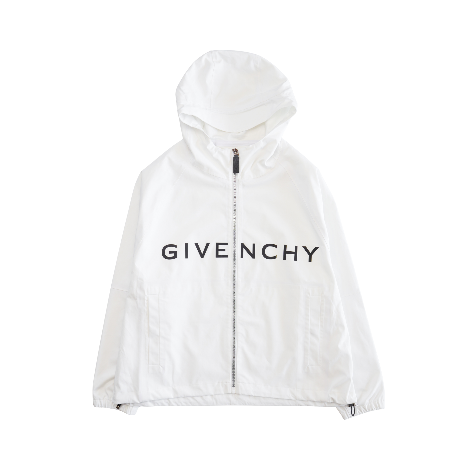 GIVENCHYwhitehoodedwindbreaker
