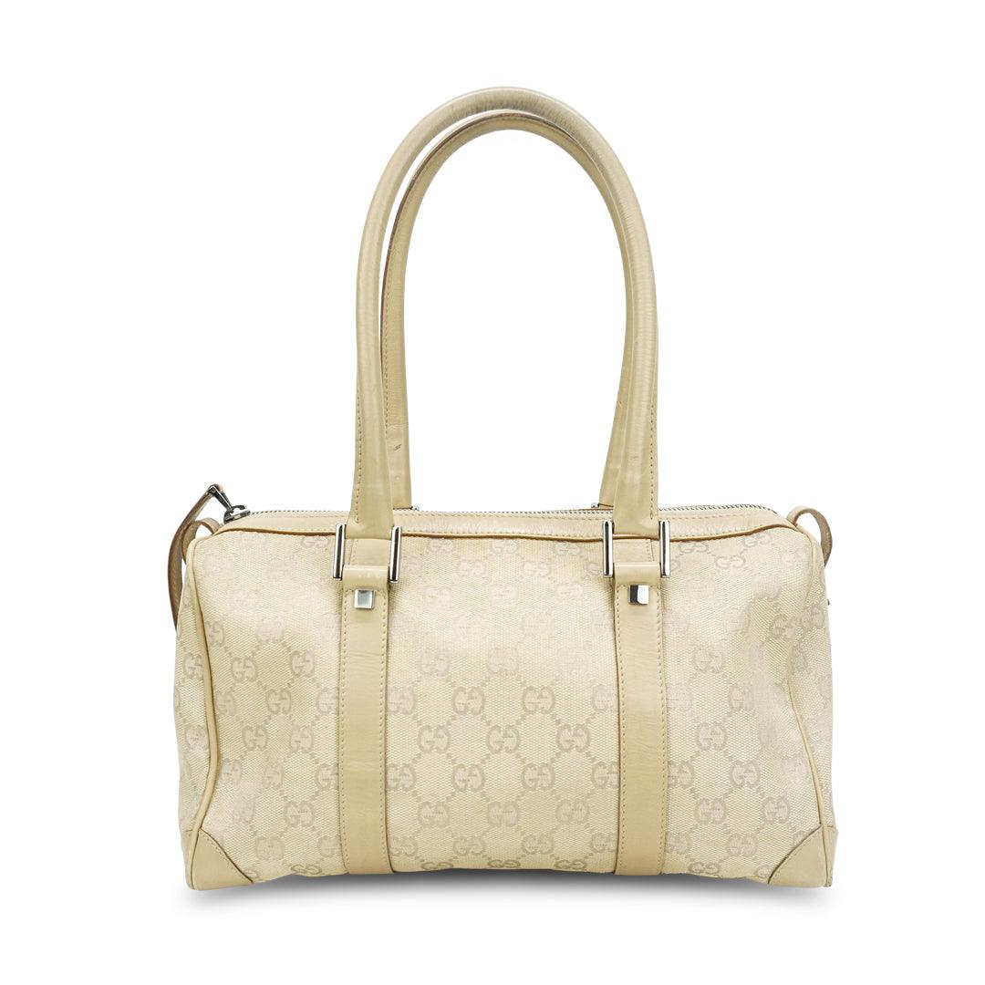 Gucci boston bag leather sales