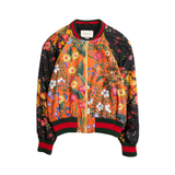 Gucci 'Loved Panther' Floral Bomber Jacket - Women's 40