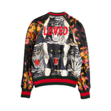 Gucci 'Loved Panther' Floral Bomber Jacket - Women's 40