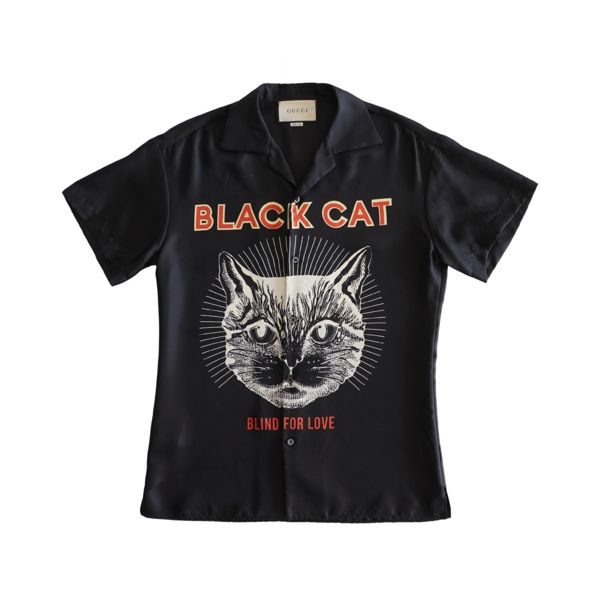 Gucci 'Black Cat' Button-Down Shirt - Men's 39 – Fashionably Yours