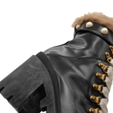 Gucci 'Magnum Pearl' Combat Boots - Women's 38