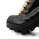 Gucci 'Magnum Pearl' Combat Boots - Women's 38