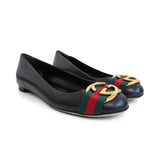 Gucci 'GG Racing Stripe' Flats - Women's 36.5