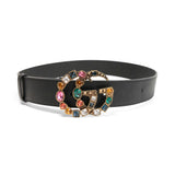 Gucci 'Crystal GG' Belt - 85