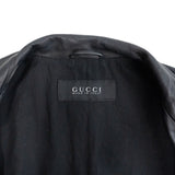 Gucci Leather Bomber Jacket - Men's 52