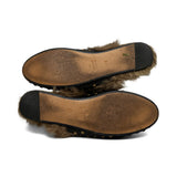 Gucci Studded Fur Mules - Women's 38