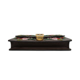Gucci 'Sylvie' Floral Embroidered Leather Waist Bag