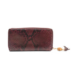 Gucci Snakeskin Continental Wallet