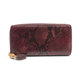 Gucci Snakeskin Continental Wallet