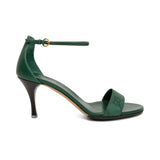 Gucci Embossed Green Sandals - Women's 36