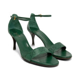 Gucci Embossed Green Sandals - Women's 36