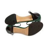 Gucci Embossed Green Sandals - Women's 36