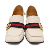 Gucci 'Pearl Peyton' Heeled Loafers - Women's 34.5