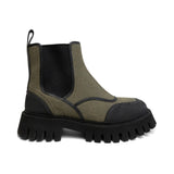 Gucci 'GG Jacquard' Canvas Ankle Boots - Women's 6