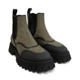 Gucci 'GG Jacquard' Canvas Ankle Boots - Women's 6