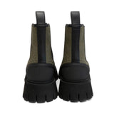 Gucci 'GG Jacquard' Canvas Ankle Boots - Women's 6