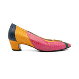 Gucci Multicolor Snakeskin Heels - Women's 36