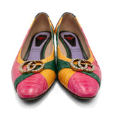 Gucci Multicolor Snakeskin Heels - Women's 36