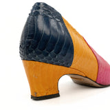 Gucci Multicolor Snakeskin Heels - Women's 36