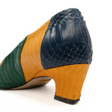 Gucci Multicolor Snakeskin Heels - Women's 36