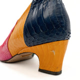 Gucci Multicolor Snakeskin Heels - Women's 36