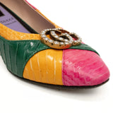 Gucci Multicolor Snakeskin Heels - Women's 36