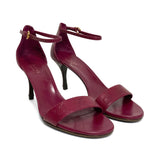 Gucci Embossed Magenta Sandals - Women's 36