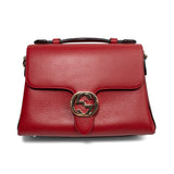 Gucci 'Dollar Calfskin Interlocking Shoulder Bag'