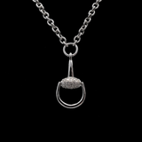 Gucci 'Pavé Horsebit' Pendant Necklace