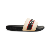 Gucci Stripe Rubber Pool Slides - Women's 6