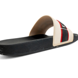 Gucci Stripe Rubber Pool Slides - Women's 6