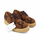 Gucci 'Jumbo GG' Derby Shoes - Men's 8