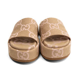 Gucci 'Jumbo GG Anglelina' Platform Slides - Women's 39.5