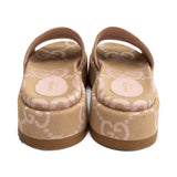 Gucci 'Jumbo GG Anglelina' Platform Slides - Women's 39.5