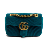 Gucci 'Velvet Marmont' Shoulder Bag