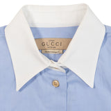 Gucci Uniform Light Blue Blouse - Women's 34
