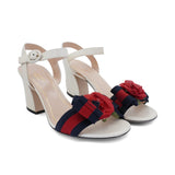 Gucci 'Rose Web' Heels - Women's 36.5