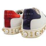 Gucci 'Ace Pearl' Low-Top Sneakers - Women's 39.5