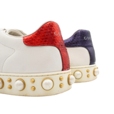 Gucci 'Ace Pearl' Low-Top Sneakers - Women's 39.5