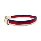 Gucci Canvas Striped 'Marmont' Belt - 36