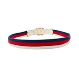 Gucci Canvas Striped 'Marmont' Belt - 36