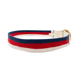 Gucci Canvas Striped 'Marmont' Belt - 36