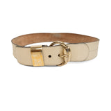 Gucci Cream Monogram Belt - 38