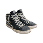 Golden Goose Black Studded High Top Sneakers angle