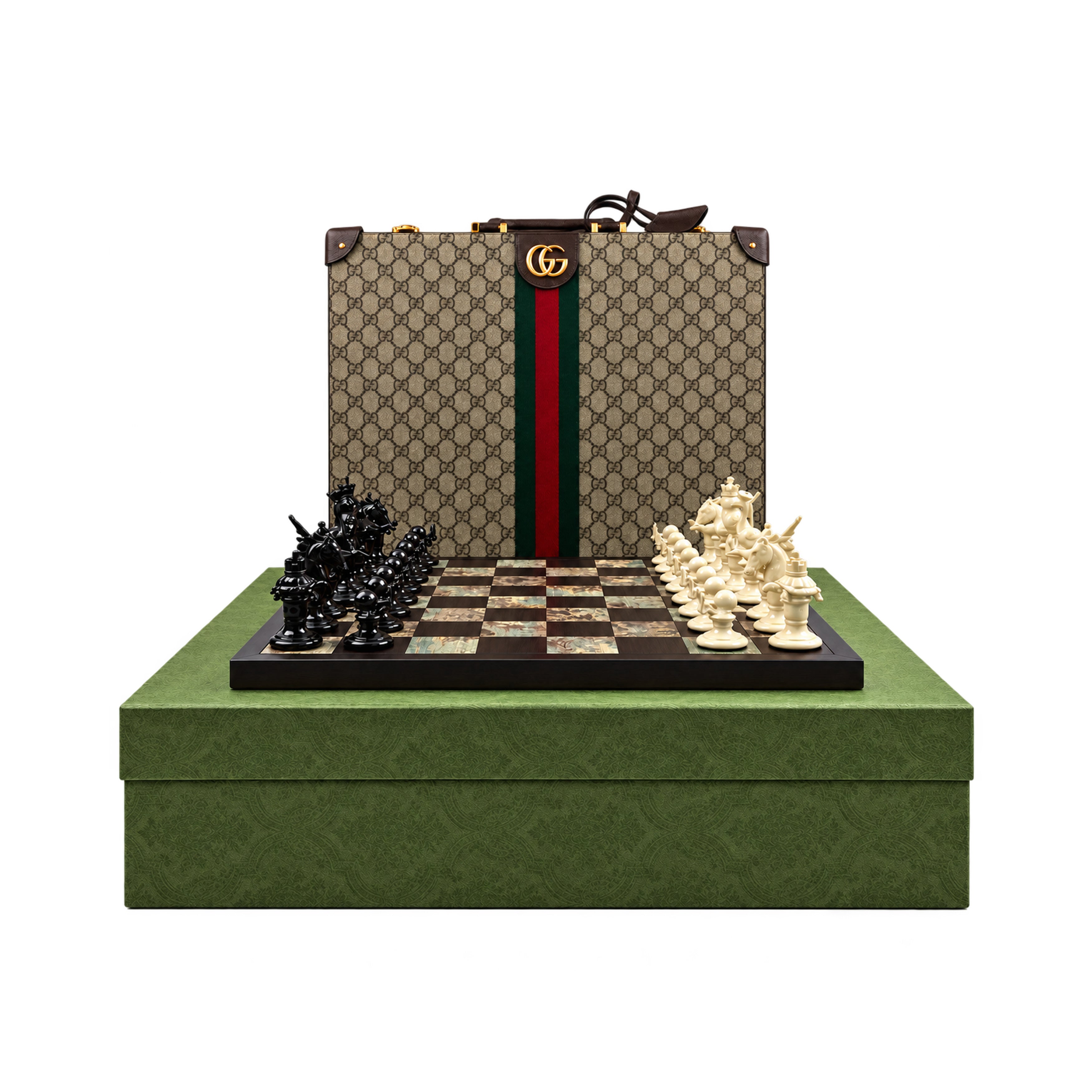 Gucci Chess Set Case And Green Box