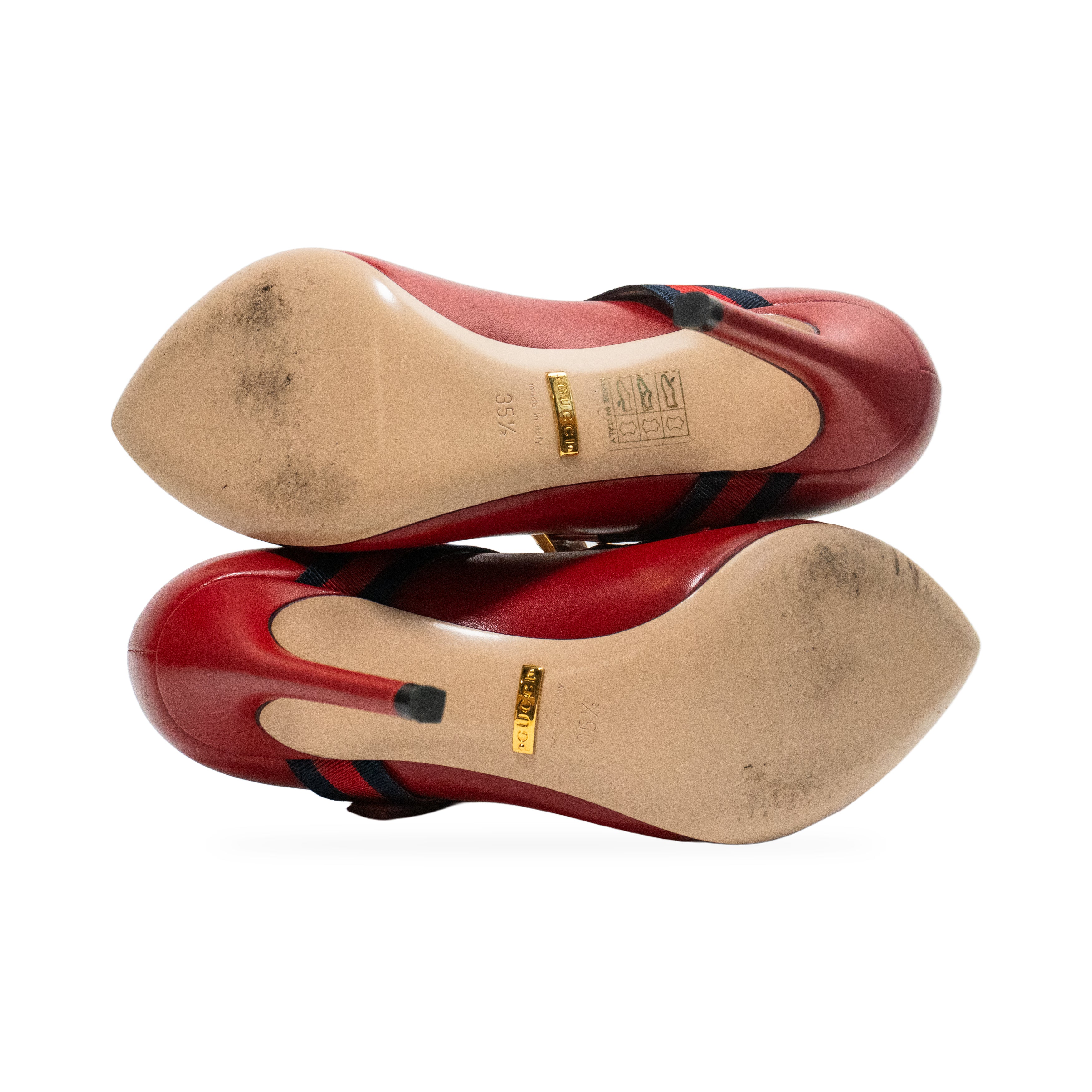 Gucci Red Pumps sole