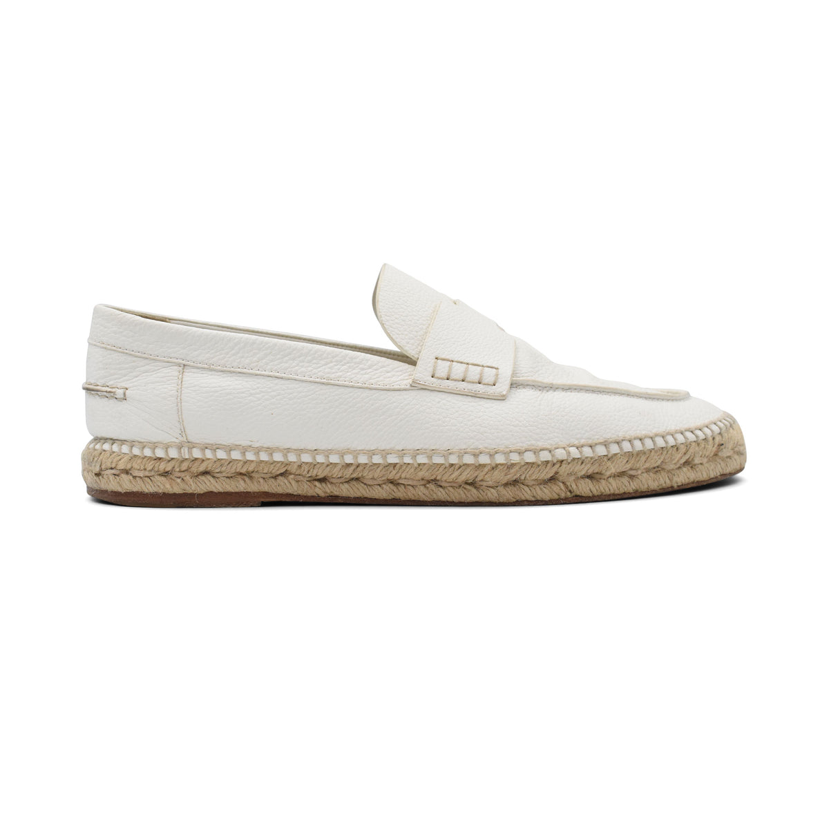 Authentic Hermès espadrilles size 43 NEW HERMES H WHITE BLACK BOUNCING 43 10 LEATHER SNEAKER  main image 4